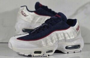 Nike Air Max 95 LX NSW Blue Red Crush Satin AA1103-100 Women Size 7 Rare 🇺🇸
